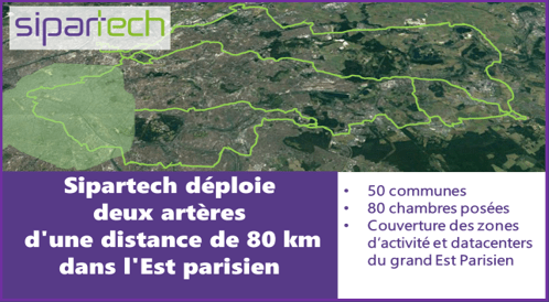 SIPARTECH DEPLOIE DEUX ROUTES DE 80 KM DANS L EST PARISIEN