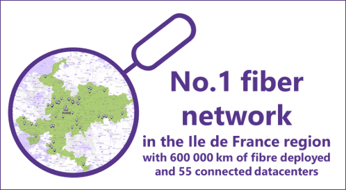 sipartech No1 fiber network in ile de france region